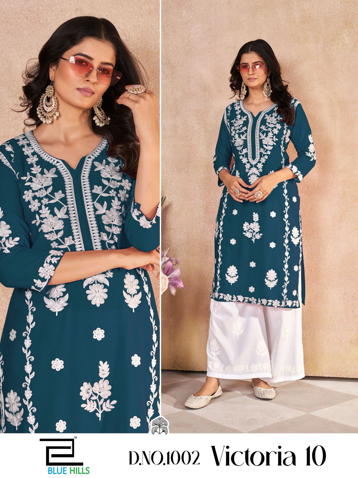 Victoria Vol 10 By Blue Hills Rayon Kurti With Bottom Exporters In India